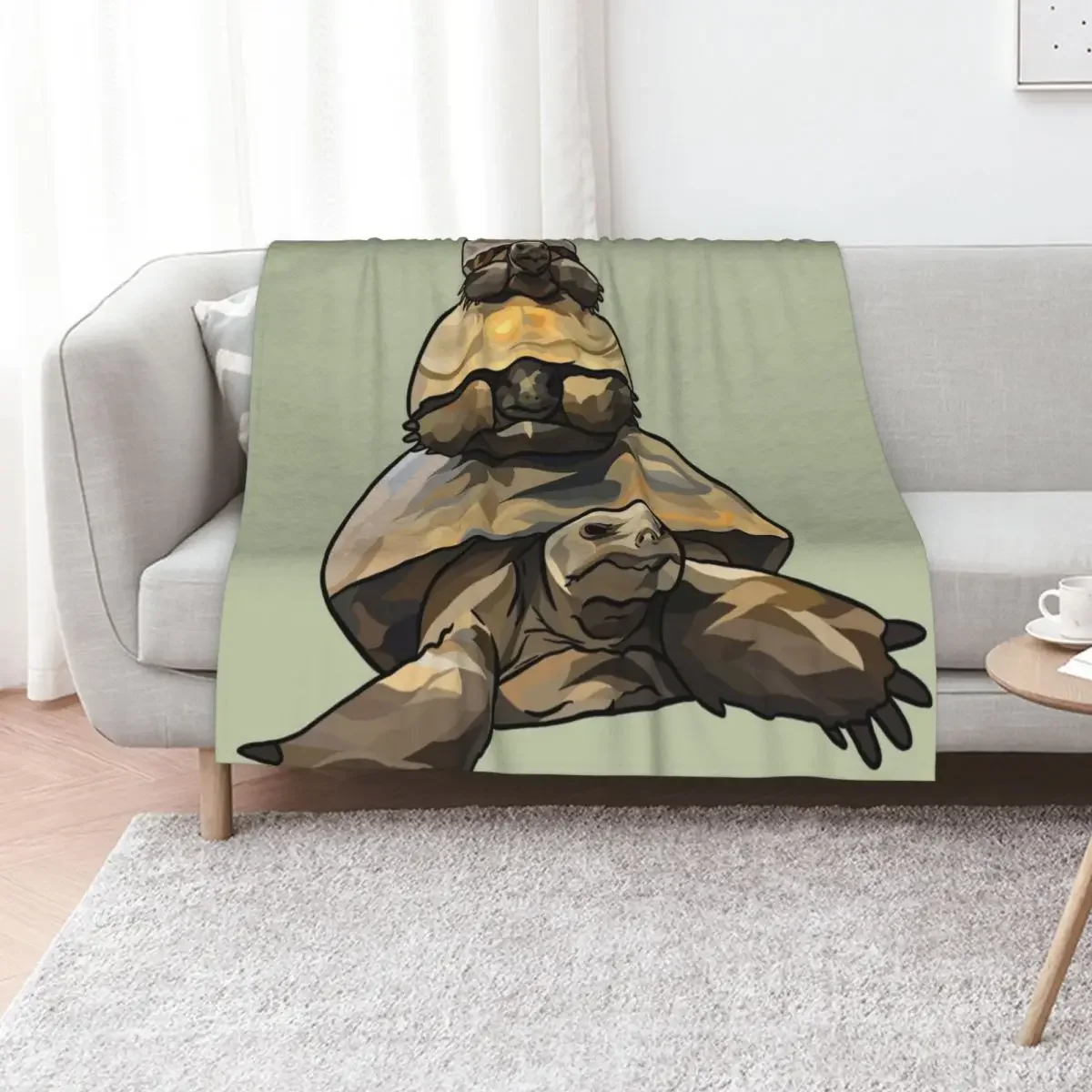 

A Very Peeved Gopher Tortoise (Gopherus polyphemus) Stack Throw Blanket Sofas blankets ands Soft Plaid Blankets For Bed Blankets