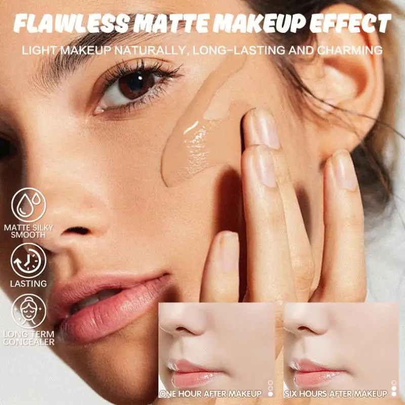 Fond de teint multi-usages BSIMONE, longue tenue, mat, imperméable, huile, haute couvrance, surligneur et retouche, maquillage du visage pour femmes