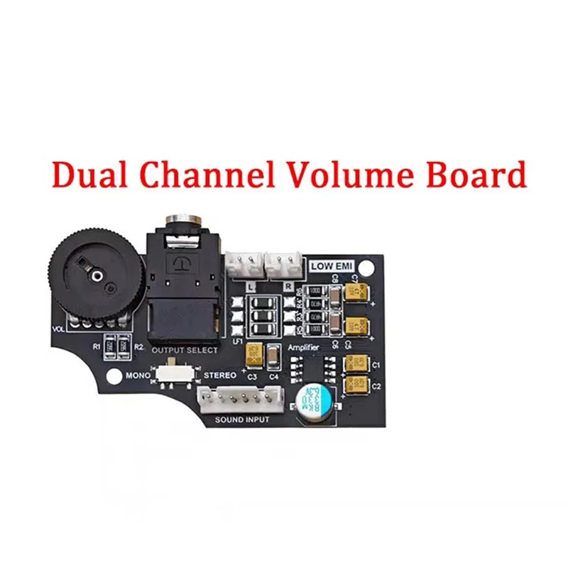 X12A-Dual Channel Volume Audio Board PCB Board Motherboard For GG Gaming Console Replacement Parts