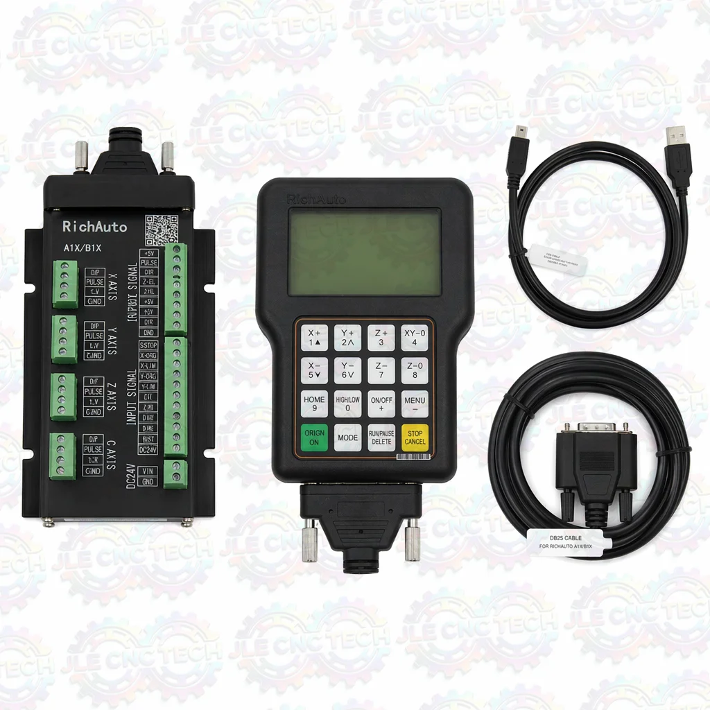 Controlador CNC RichAuto A11E/A11C A11S de 3 Eixos com Controle Remoto USB Sem Fio, Sistema de Controle de Movimento para Router CNC
