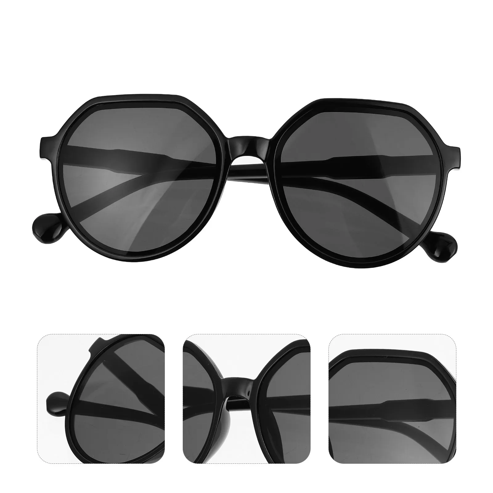 1Pair Candy Color Round Sunglasses Ergonomic Design Unisex Sunglasses Soft Skin-Friendly Nose Pads Fashion Sun Shades Beach