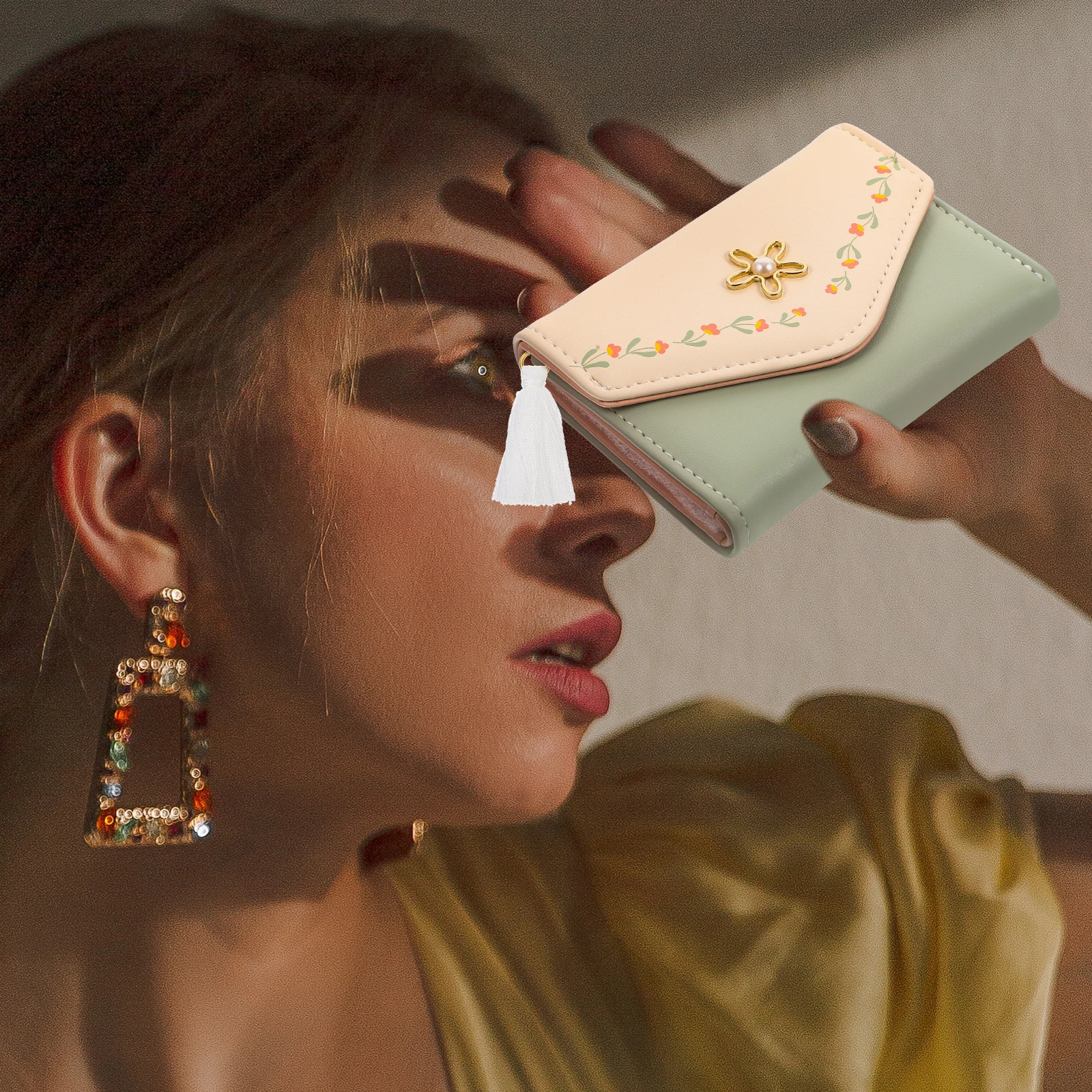 

100Pcs Delicate Tassel Pendant Hanging Bright Color Tassels DIY Tassel Pendant Fan Pendants Bookmark Tassels Cellphone Pendants