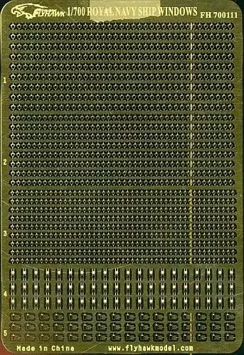 Flyhawk FH700111 1/700 Scale WWII Royal Navy Porthole - Upgrade Detail Set