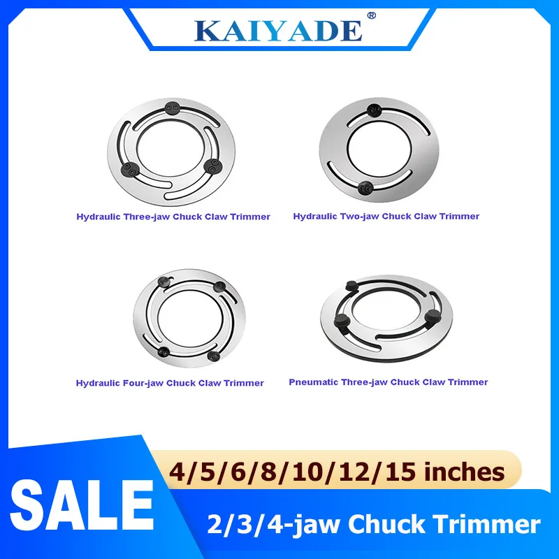 

Precision Hydraulic/Pneumatic CNC Boring Claw Device Jaw 3 4-Jaw Chuck Trimmer Forming Ring for Metalworking 6' 8' 10' 12' Inch