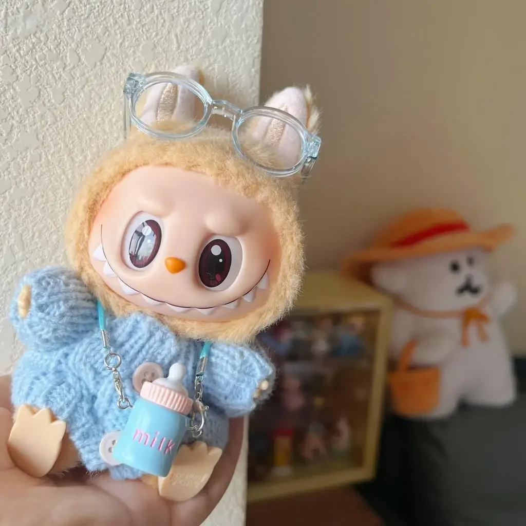 إكسسوارات ملابس الدمية لملابوبو، سترة حفلات الجلوس، ملابس النظارات، قلادة الخريف والشتاء، مجموعة لطيفة للسفر