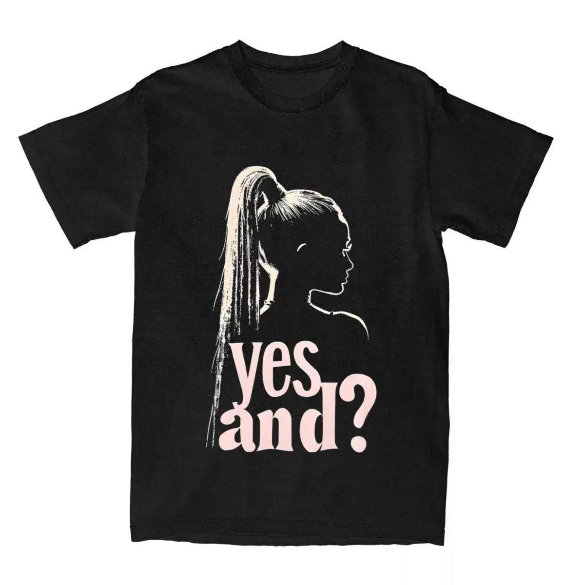 

Pure Cotton Clothes Vintage Short Sleeve Round Collar Tee Shirt Graphic T-Shirt Men's Ariana Yes And T Shirts harajuku oversized