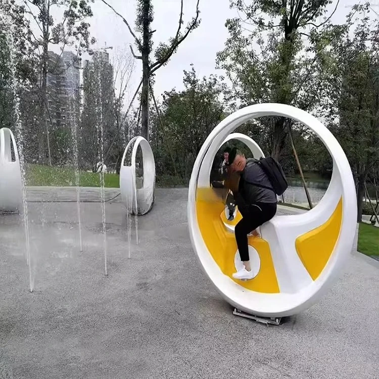 Dynamic Pedal Interactive Power Generation Bicycle Fountain Bicycle Theme Amusement Park Attractions Spray Park