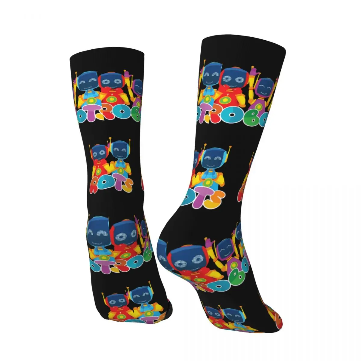 Robots Sock Printed Man Polyester