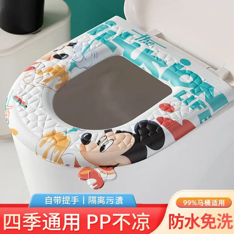 Disney Mickey Pooh Bear Donald Duck Creative Cartoon Cute Print Sticky Toilet Mat impermeabile No-Wash disponibile per tutte le stagioni