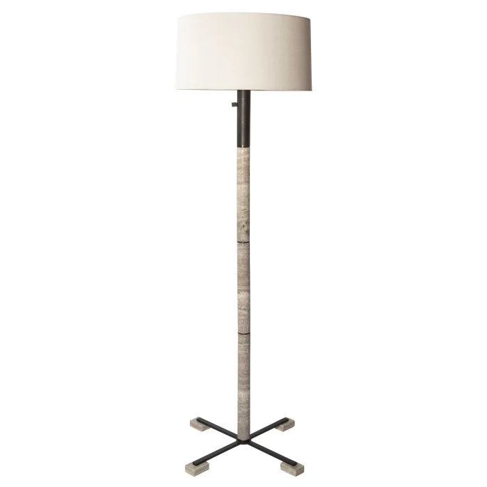 

Modern simple desk lamp floor lamp living room bedroom study villa light luxury marble cloth cover