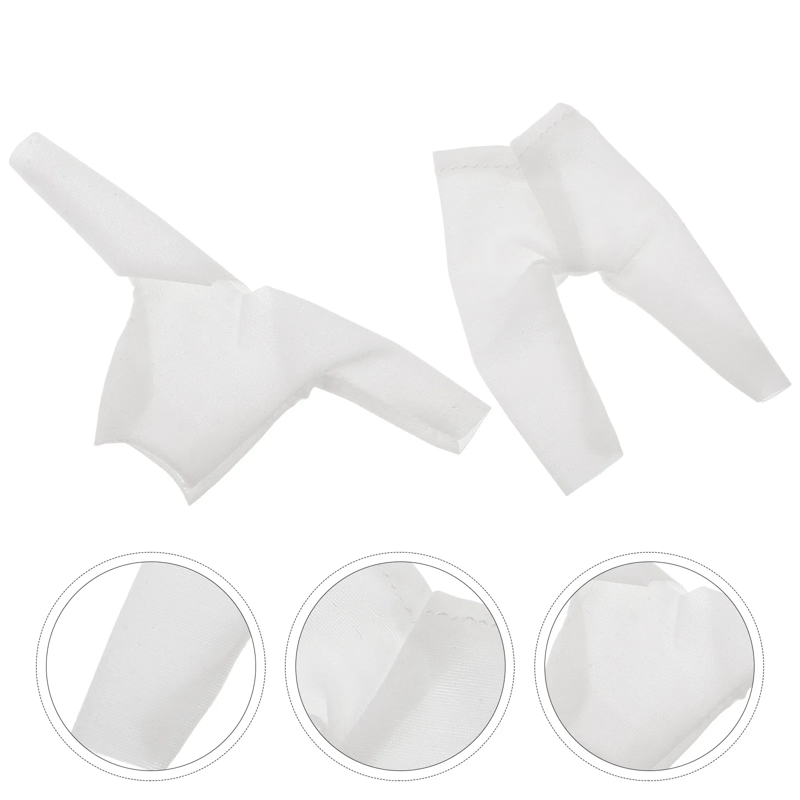 

Ob11 1:12 Scale White Elastic Low Collar Shirt Anti-Staining Long Sleeve Base Shirt Soft Breathable Autumn Elastic Baby Clothing