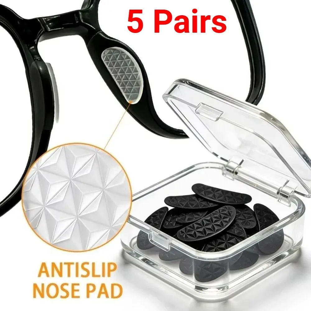 Soft Glasses Nose Pad Long Lasting Non-Slip Eyeglass Nose Support Lizard Texture Thin Sunglasses Nose Bridge Patch