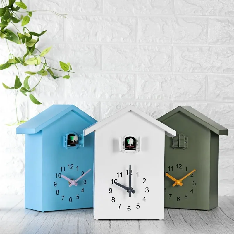 1PC Modern Bird Cuckoo Quartz Wall Clock Home Living Room Horologe Clocks Timer Office Home Decoration Gifts Hanging Watch