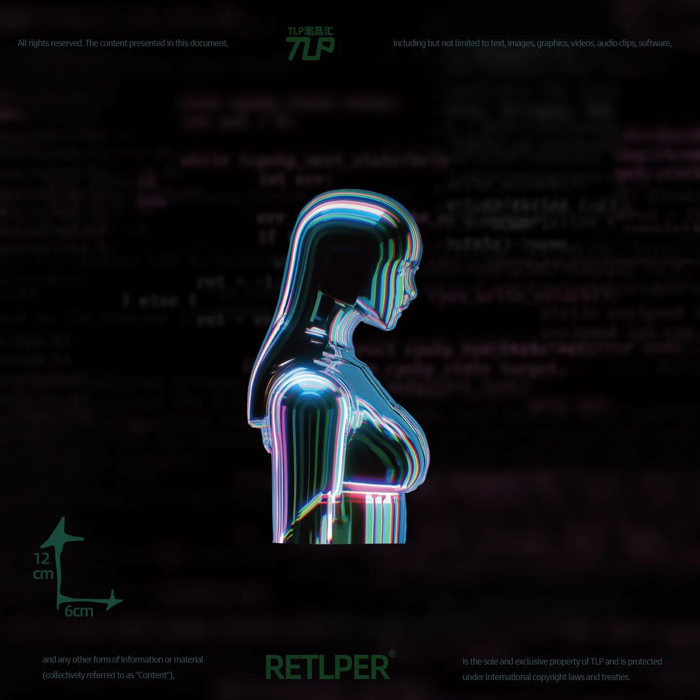 Retlper Hollow-Out autosticker origineel ontwerp "Punk Female Cyborg Form Rui'Er Re" waterdichte sticker voor auto's en motorfietsen