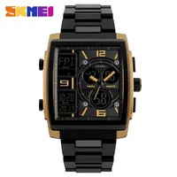 SKMEI 1274 Watwrproof EL Light Digital Wristwatches Relogio Masculino Men Fashion Watches Count Down Chronograph Alarm Sport Wat