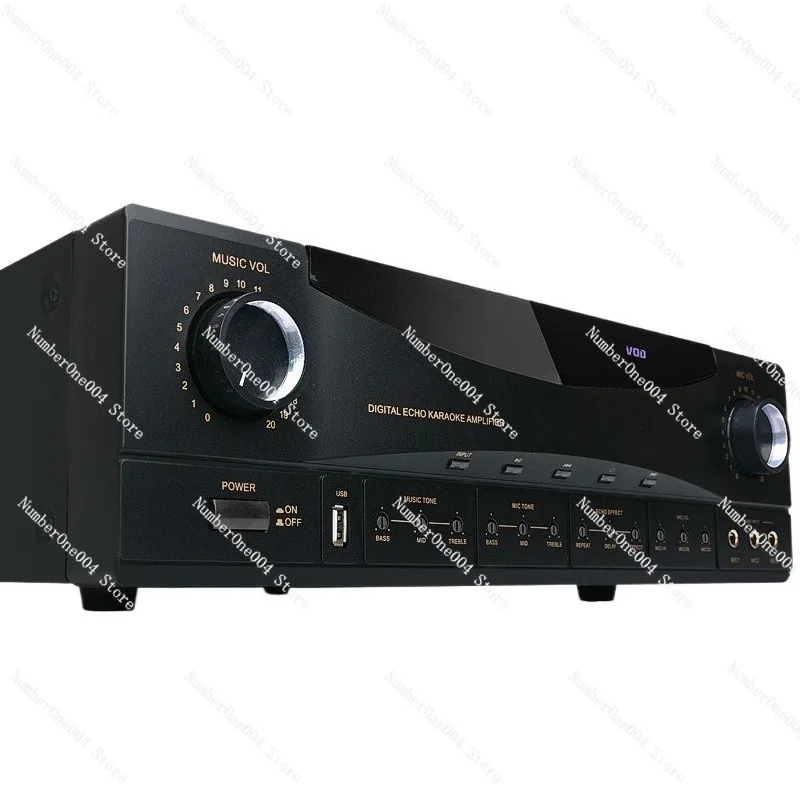 

Professional High-power Anti-howling Bluetooth Karaoke HIFI Conference KTV Family Home Karaoke Card Bag Power Amplifier