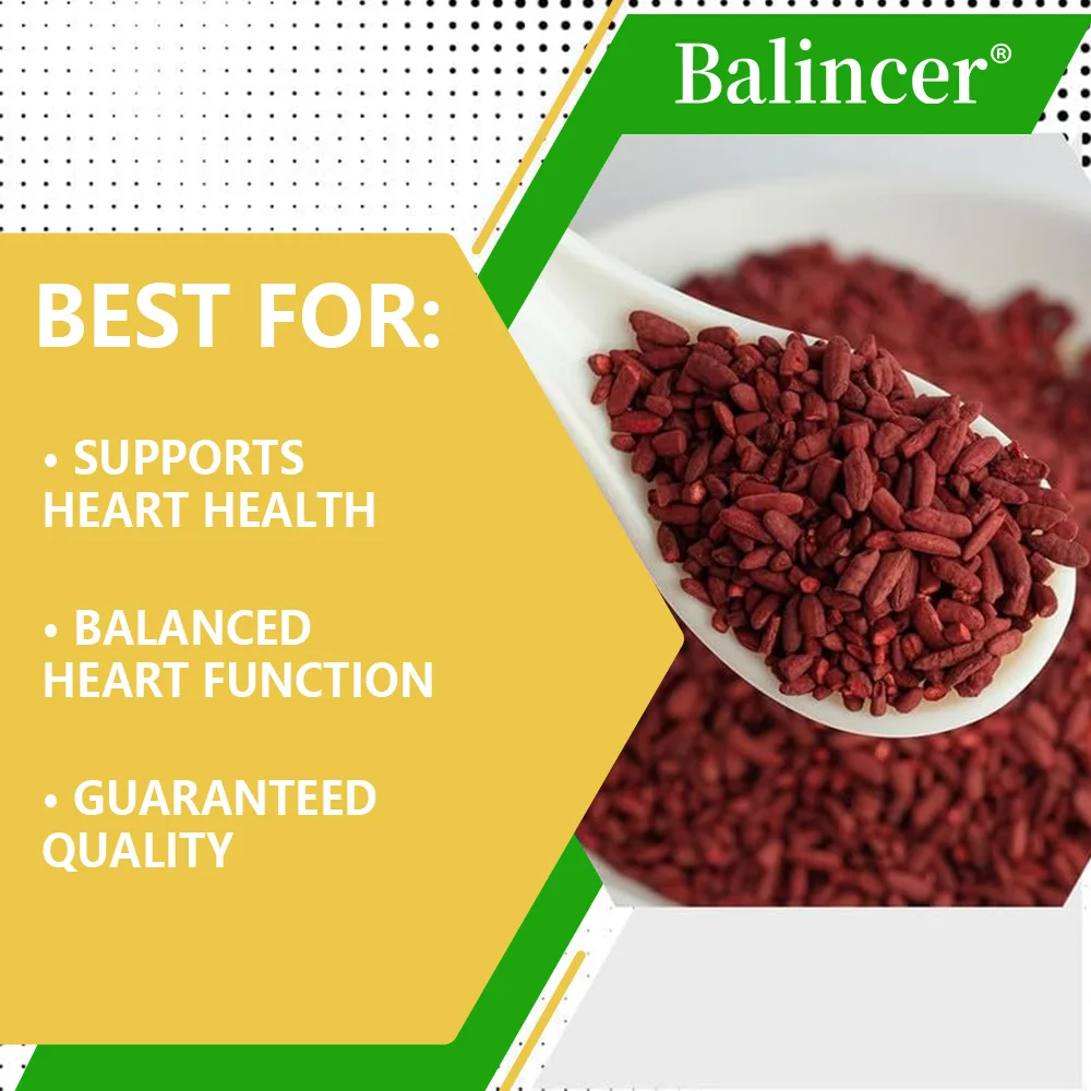 أرز الخميرة الحمراء الطبيعية، مكمل غذائي، 600 ملغ، 120 كبسولة، مضاد للأكسدة، يدعم القلب والطاقة، تنظيم نباتات الأمعاء ‌