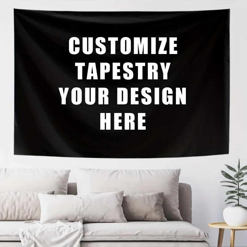 Customize Tapestry Personalized Photo Tapestry Wall Hanging for Bedroom, Living Room & Dorm Decor, Modern Home Wall Art