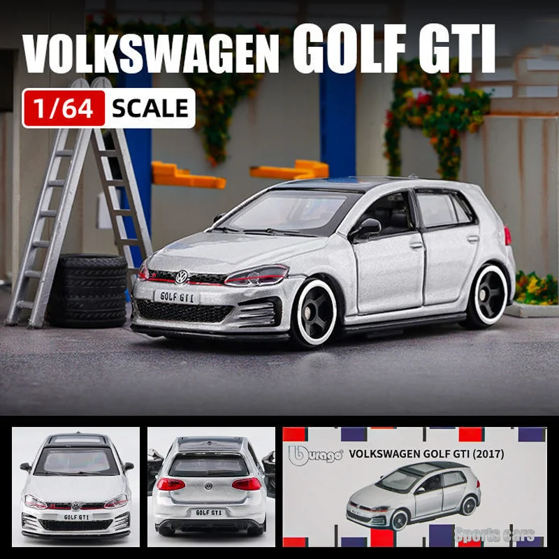 

Миниатюрная модель автомобиля Bburago 1/64 VOLKSWAGEN GOLF GTI, литый под давлением автомобиль, копия коллекционной Игрушки для мальчиков, подарки