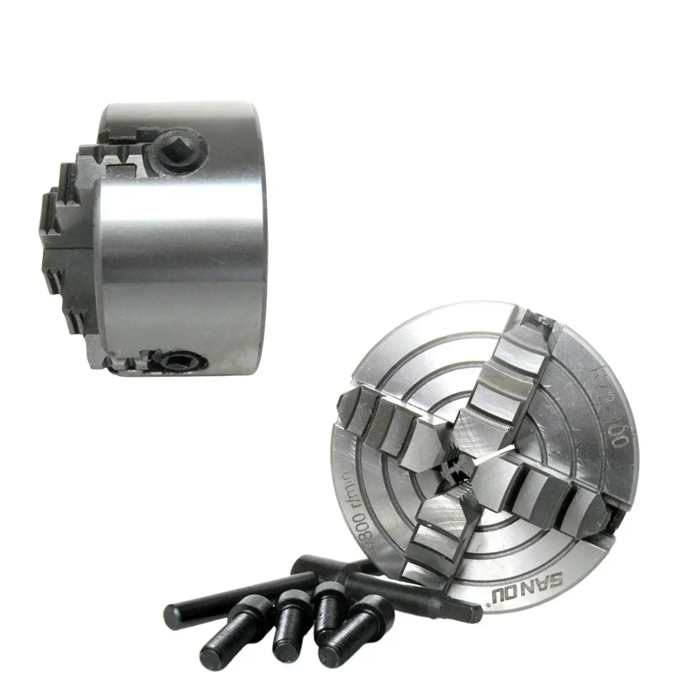 SANOU Chuck 4 Jaw 3-10Inch Lathe Independent Reversible Jaw K72-80