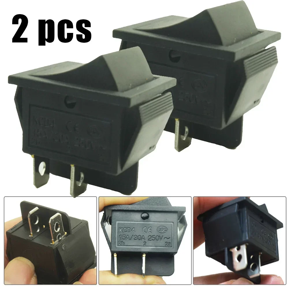 

2pcs Rocker Foot Switch 2-pin Auto-reset Foot Pedal Reset Control For Kids Electric Cars Accelerator Power Tools Accessories