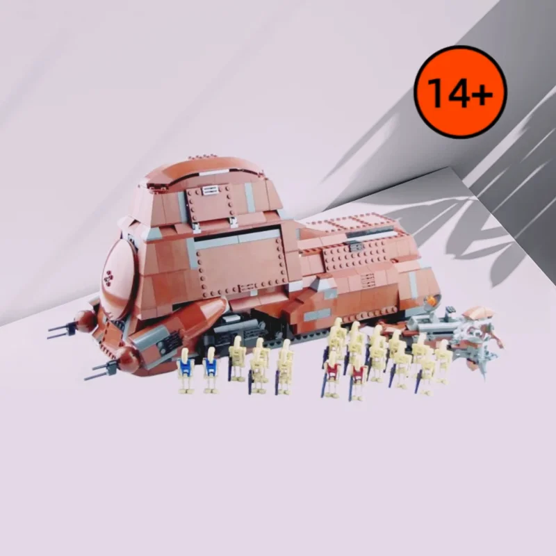 

Trade Federation MTT Troop Carrier Bricks Set 1338PCS Building Blocks Battle Droids Themed Model Creative DIY Party Gifts