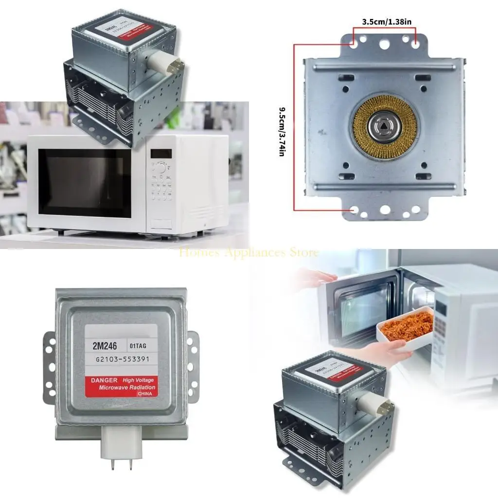 

D0AB Микроволновой магнетрон удобно установить магнетрон для микроволновой печи 2M246-01TAG Микроволновая трубка с металлической
