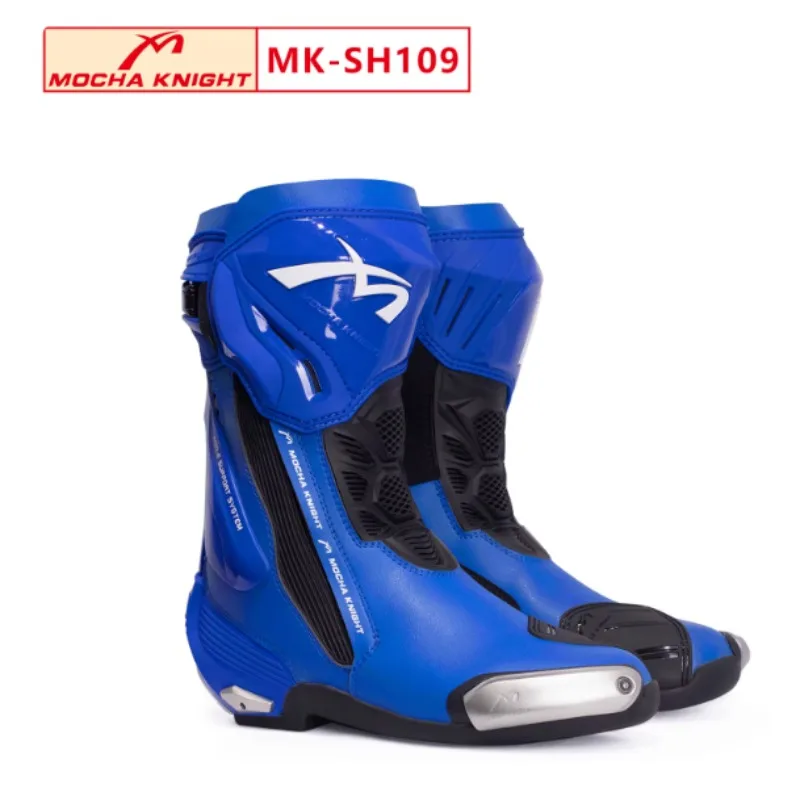 Moto Protective Boot Waterproof Enduro Motorcyclist Shoes Anti-slip Motocross Rally High Top Boot Interior and Outer Shoes