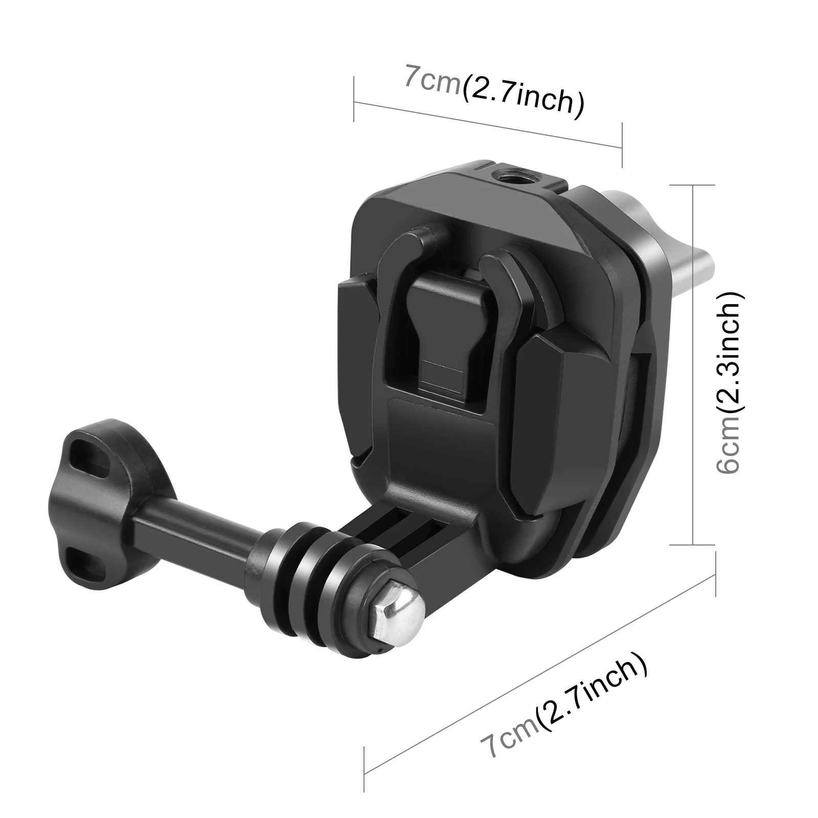 PULUZ Motorcycle Windshield Camera Mount Clip For GoPro Hero12 Black/DJI Osmo Action 4/Insta360 X4/Ace Pro Action Cameras