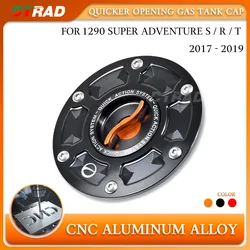 Keyless opening Gas Tank Cap For 1290 SUPER ADVENTURE S / R / T 2017 - 2019 Accessories CNC Aluminum Alloy Fuel Tank Cover