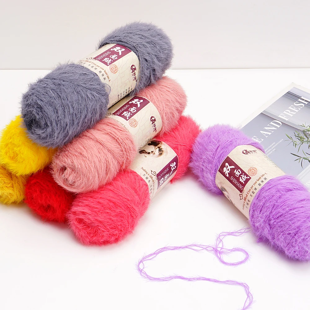 100g/Lot 100 Yards 3ply Double-Sided Nap Soft Yarn For Hand Knitting, Anti-Pilling Anti-Static Eco-Friendly. SMR