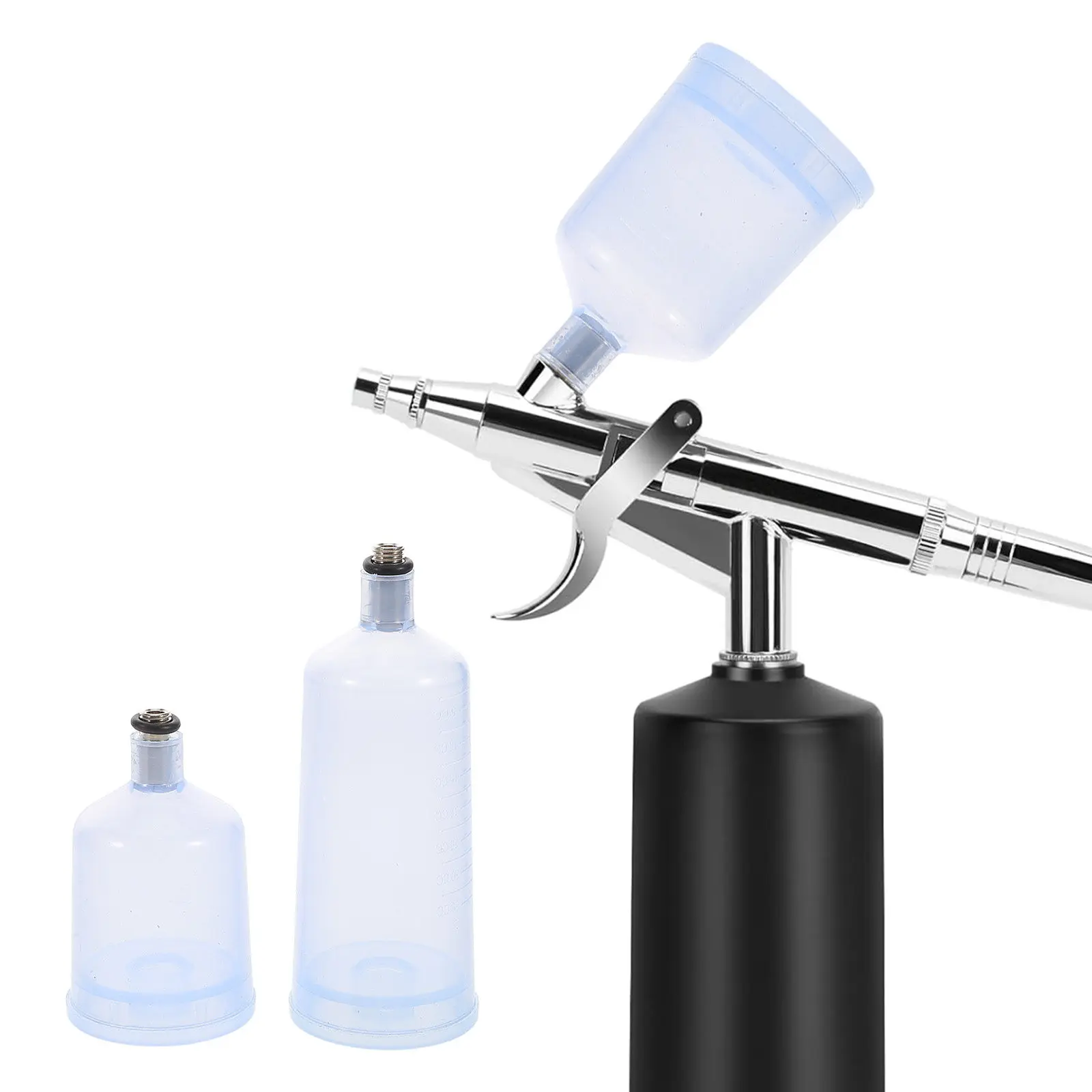 2Pcs Split-Type Airbrush Paint Cup Replaceable Dismountable Container Large Capacity Convenient Airbrush Mixing Professional