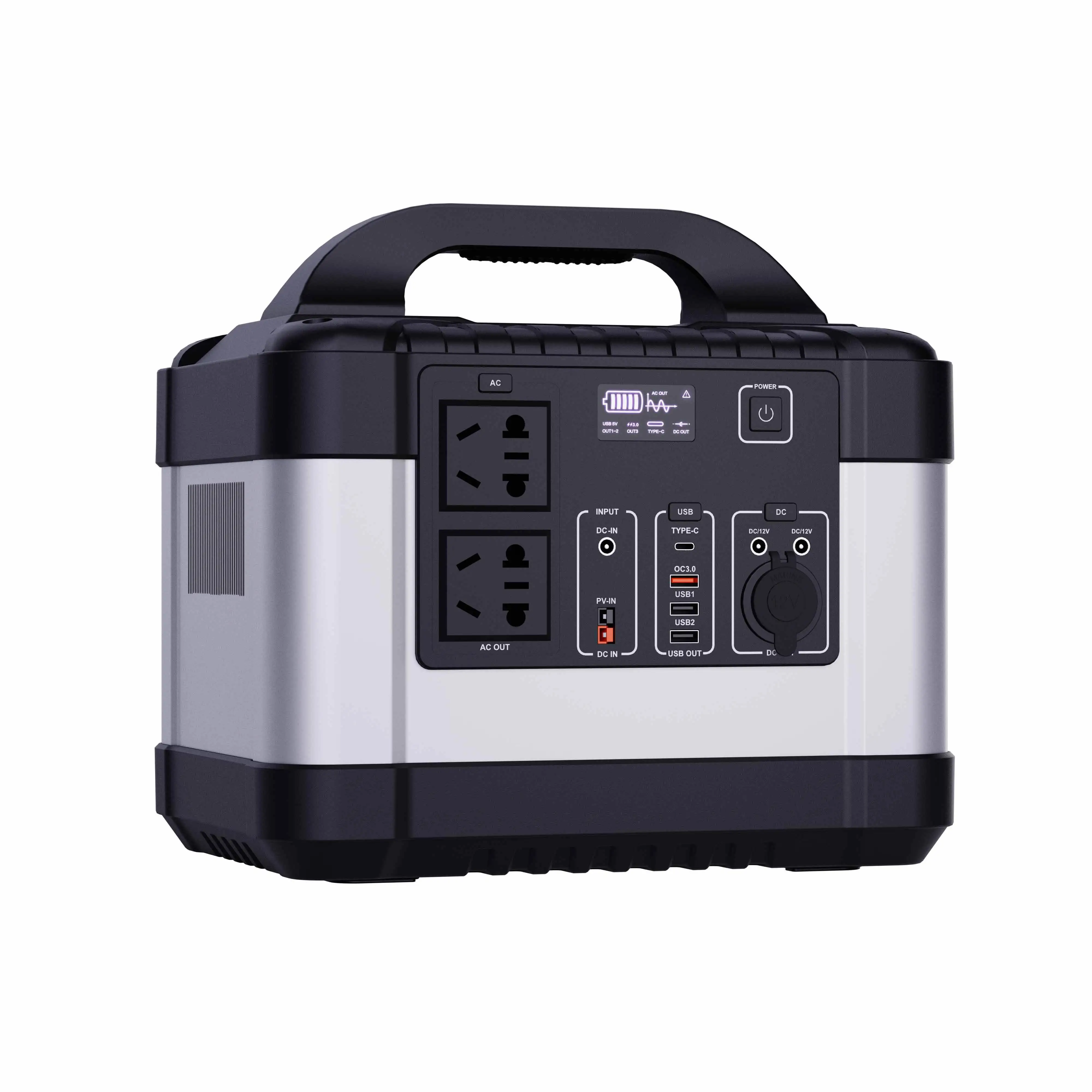 New Energy 1000W Lifepo4 Battery Portable Power Station For Outdoor Raining Emergence Rescue