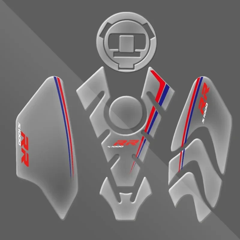 Motorcycle Transparent 3D Tank Pad Sticker Fit For S1000RR 2008-2022 2020 S1000R HP4 Protective Decal Carbon fiber texture