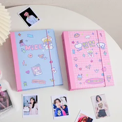 SKYSONIC Kawaii A5 Binder Collect Book Ring Hard Cover Bujo Journal Refills Bandage Polco Postcards Sticker Organizer