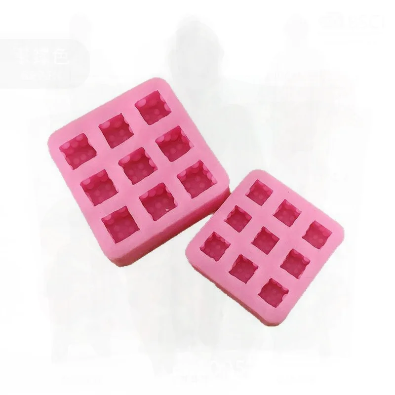 

Dice Shaped Silicone Mold for Baking Chocolate Sugar Mahjong Glue Candle Gypsum - Large Transparent Small Pink Creative DIY