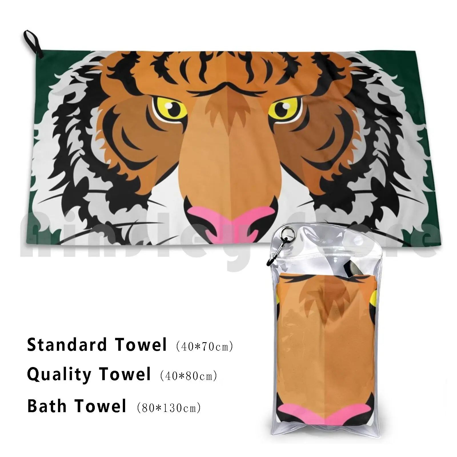 Tiger Head Bath Tow…