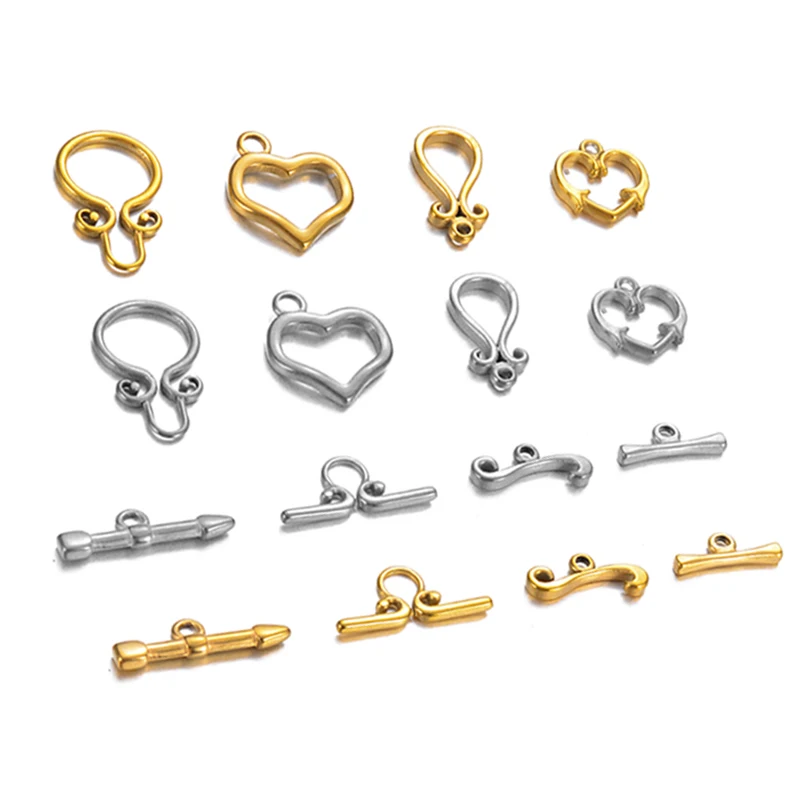 

5Sets/lot Wholesale Stainless Steel OT Clasps Fashion Connectors for DIY Bracelet Necklace Jewelry Findings Making Accessories