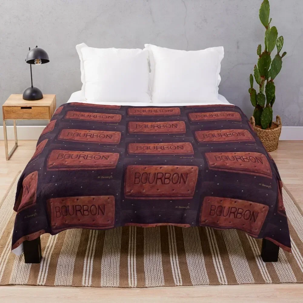 

Bourbon Biscuit Throw Blanket No Pilling Soft Warm Blanket for Bed