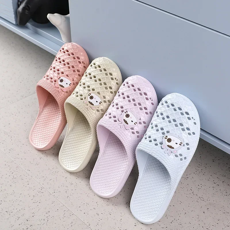 Ladies Slippers Summer New Baotou Cat Home Bathroom Pregnant Women Lazy Baotou Hollow Slippers Women