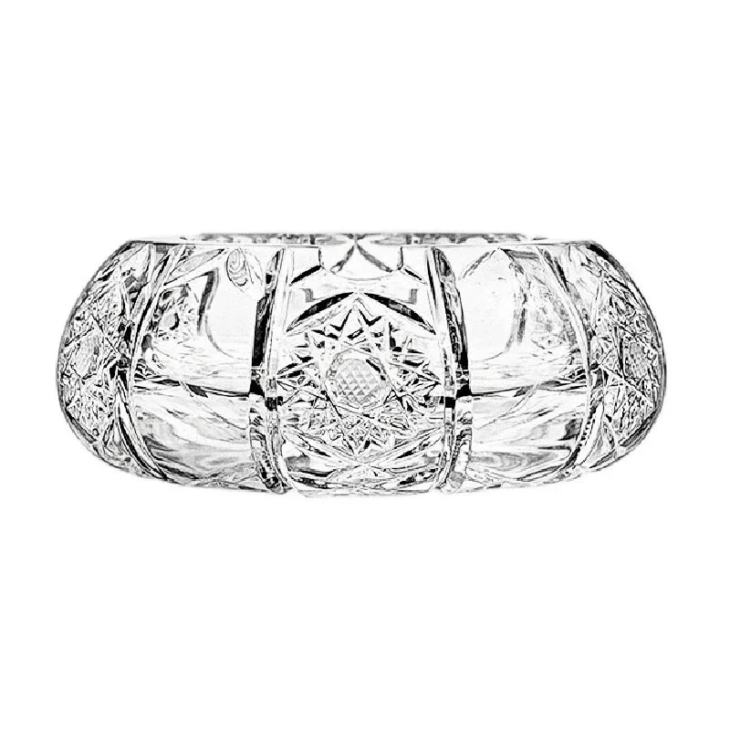 

Crystal glass ashtray, engraved, transparent cigar tank, home, living room, office