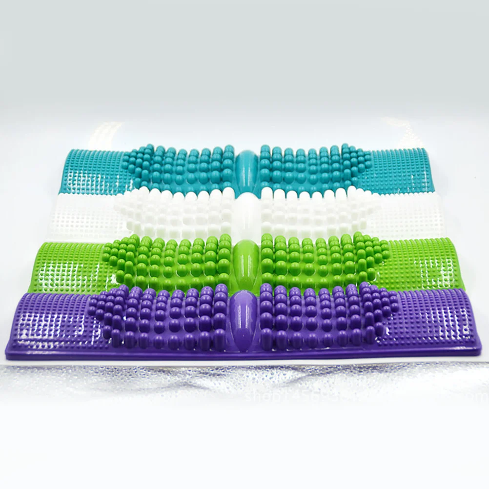 1 st Voetmassage Mat Voet Massager Plastic Kiezel Teen Drukplaat Massage Pad (Groene Kleur) voetmassage pad