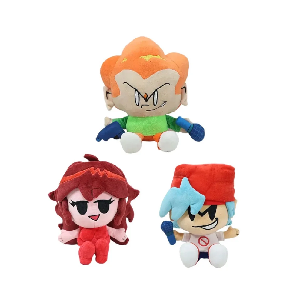 NEW 24CM FNF Nene Pico Darnell Girlfriend Plush Friday Night Funkin Plushies Anime Stuffed Dolls Cotton Peripherials Toy Gifts