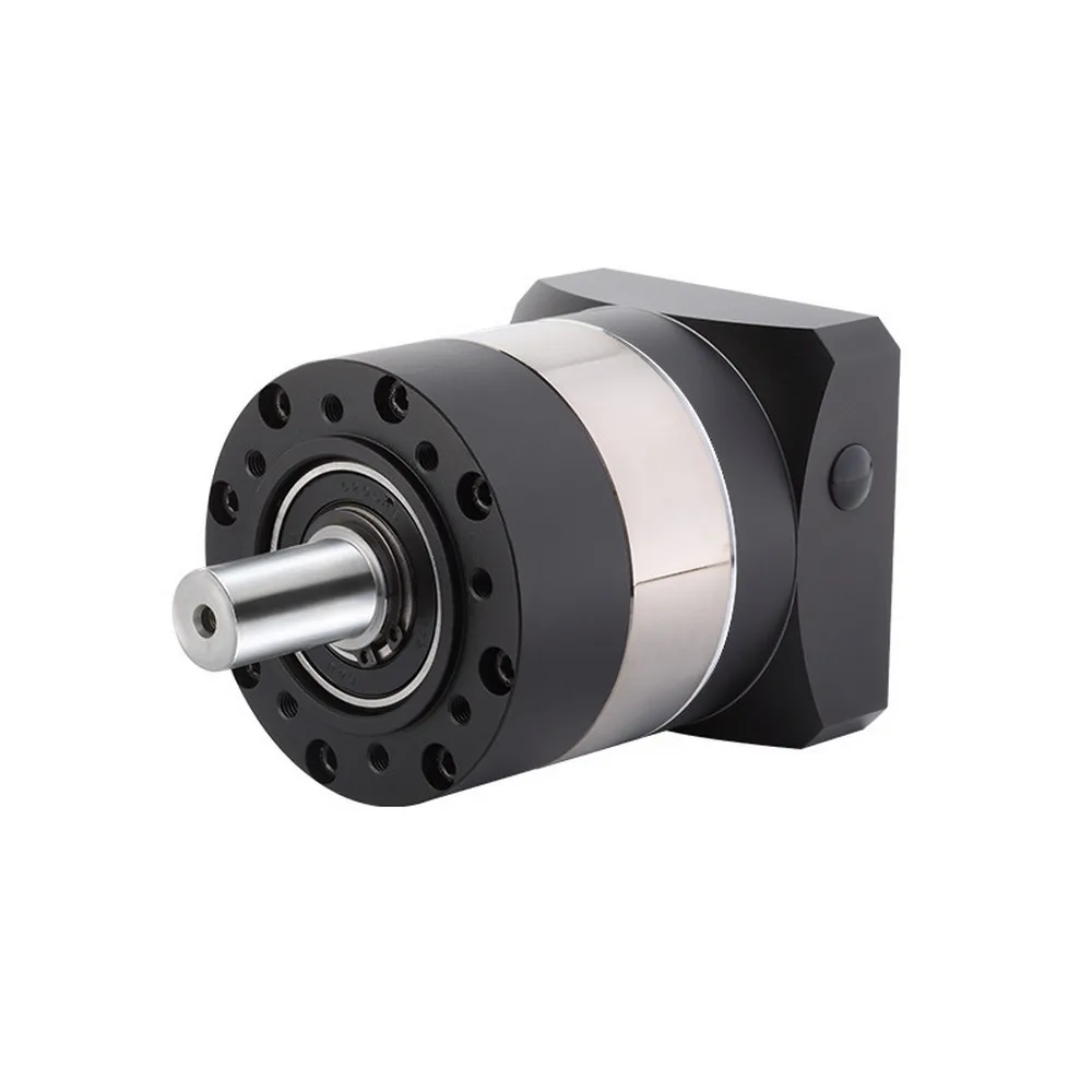 Reductor de Motor de alto par, relación 3 ~ 100:1, brida de salida redonda, caja de cambios planetaria, entrada de 19, 22 y 24mm para servomotor de 110, 130mm, 1kw ~ 3kw