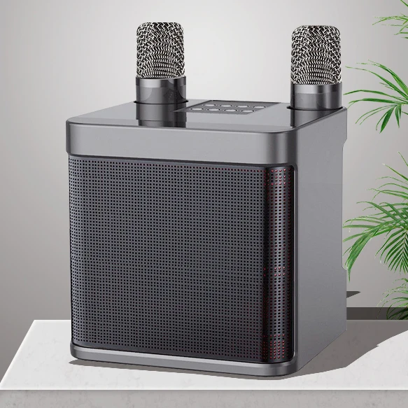 

KD-203 Mini Karaoke Speaker YS-203 Mic Bluetooth Speaker with Microphone Dual Mic Karaoke Set Home Speaker YS203