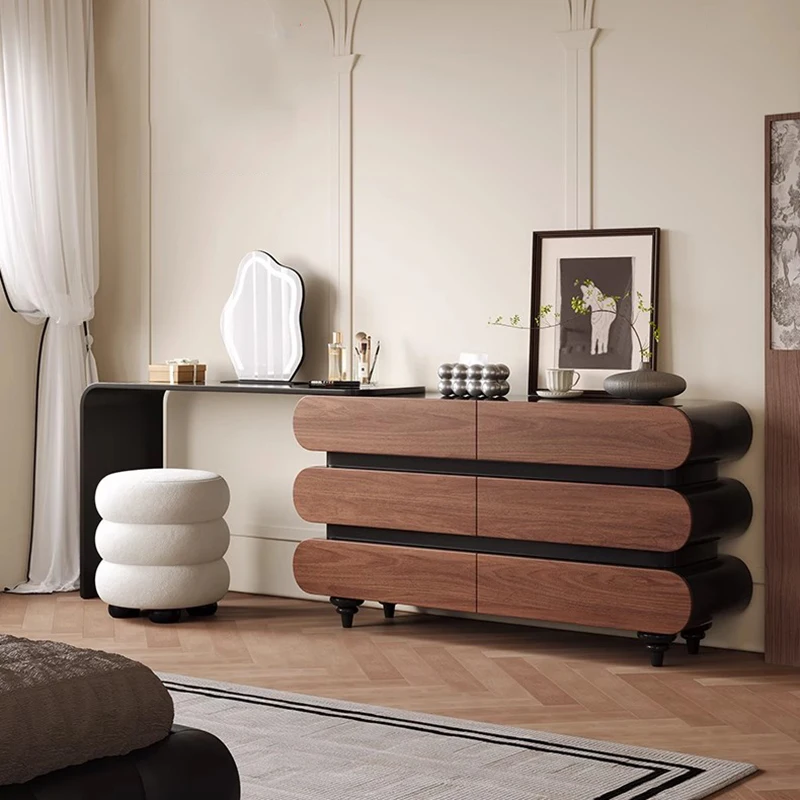 

Wood Bedroom Vanity Table Living Room Modern Mirror Desk Chair Dressing Table Cosmetics Vintage Penteadeira Trendy Furniture