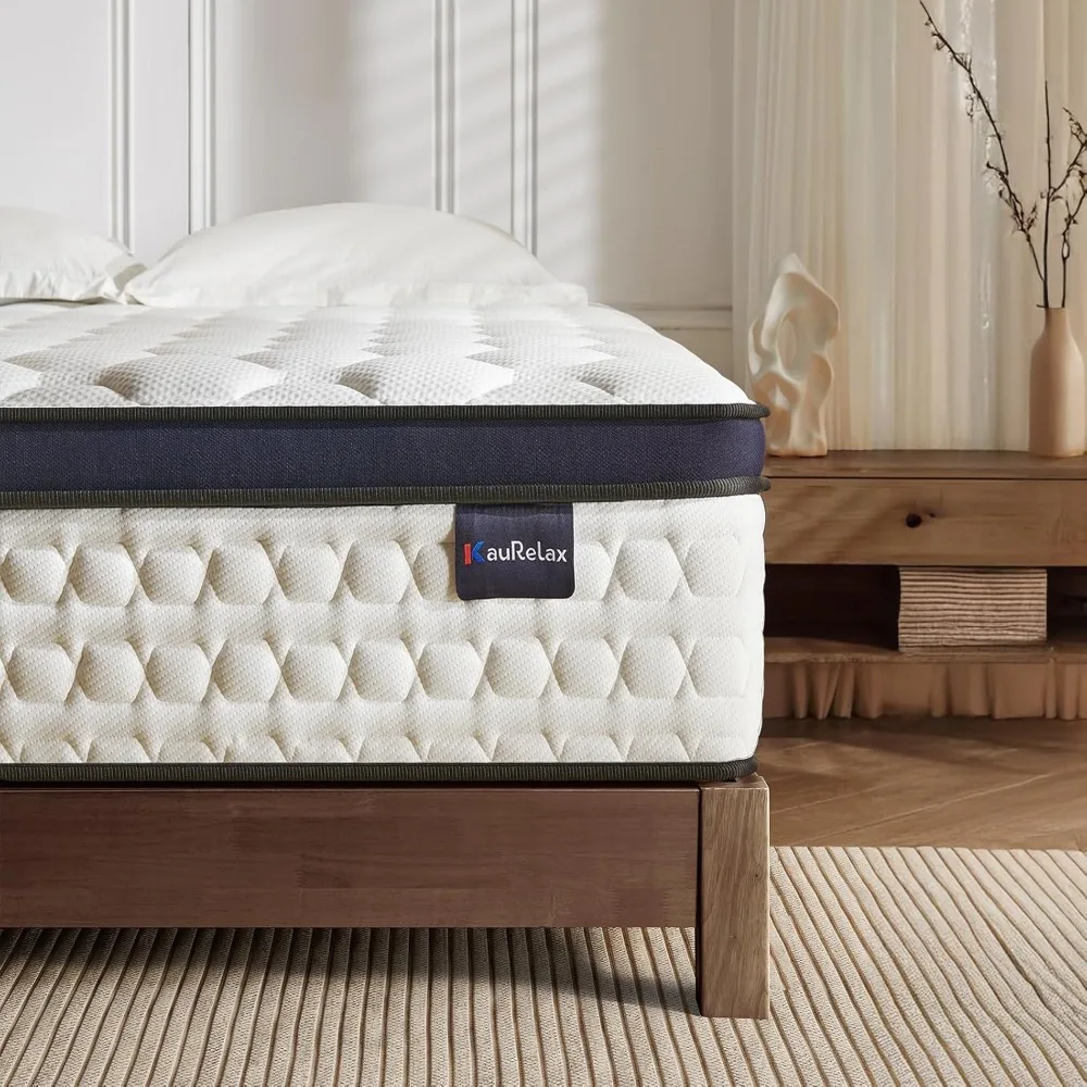 

King Size Mattress,12 Inch Gel Memory Foam Hybrid Mattress in a Box,with Provide Support and Improve Sleep,Pressure Relief