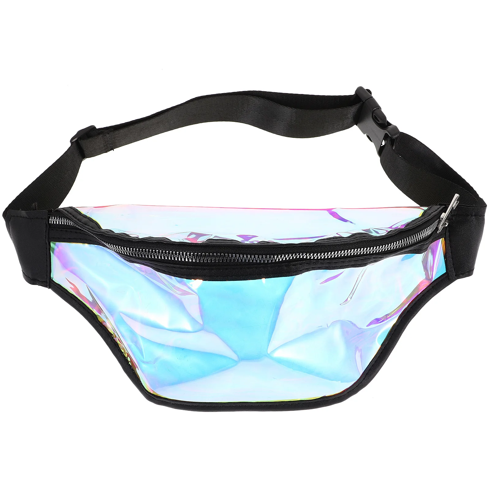 Waterproof Fanny Pack PVC Material Women Waist Bag Adjustable Strap Small Fashion Belt Bag Outdoor Running Travel Waist Pack