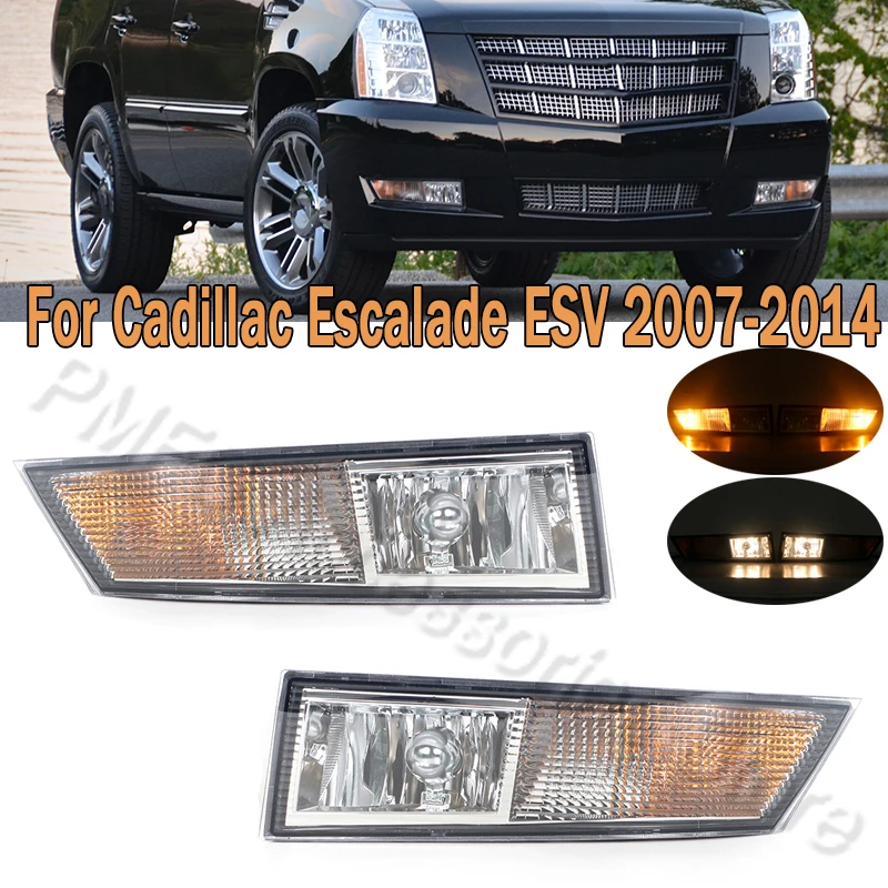 

Fog Light Front Bumper Fog Lamp Car Assembly Daytime Running Drive Lamp For Cadillac Escalade ESV 2007-2014 10383562 10383563