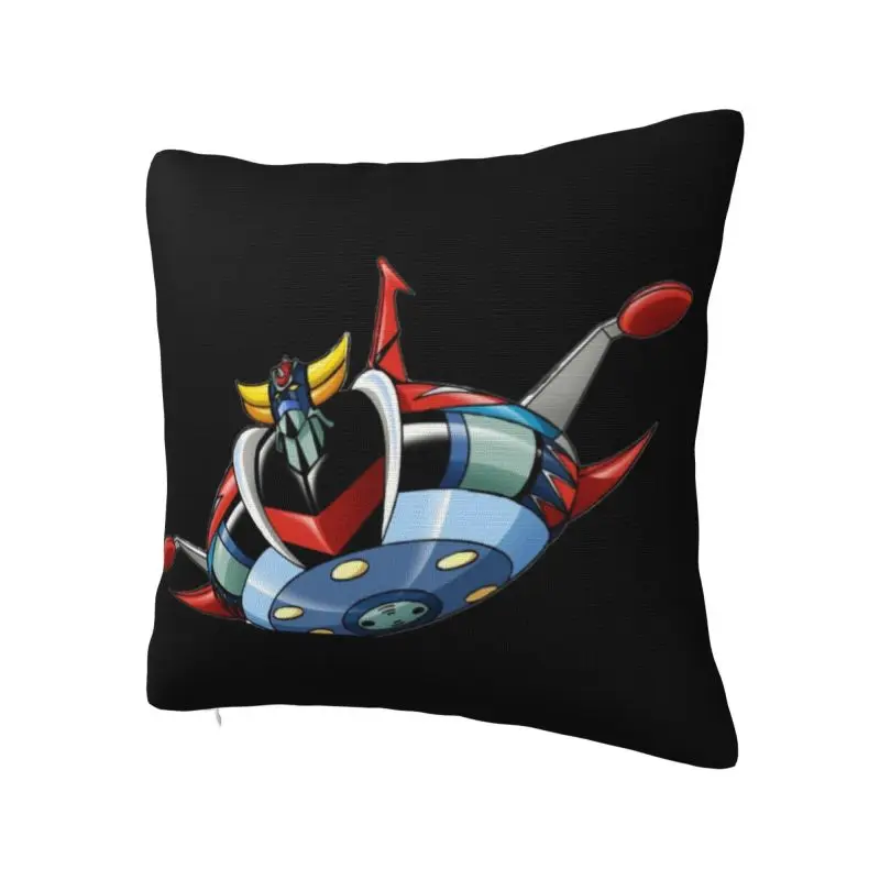 Modern UFO Robot Grendizer Goldrake Cushion Cover for Sofa Polyester Anime Manga Pillow Case Bedroom Decoration